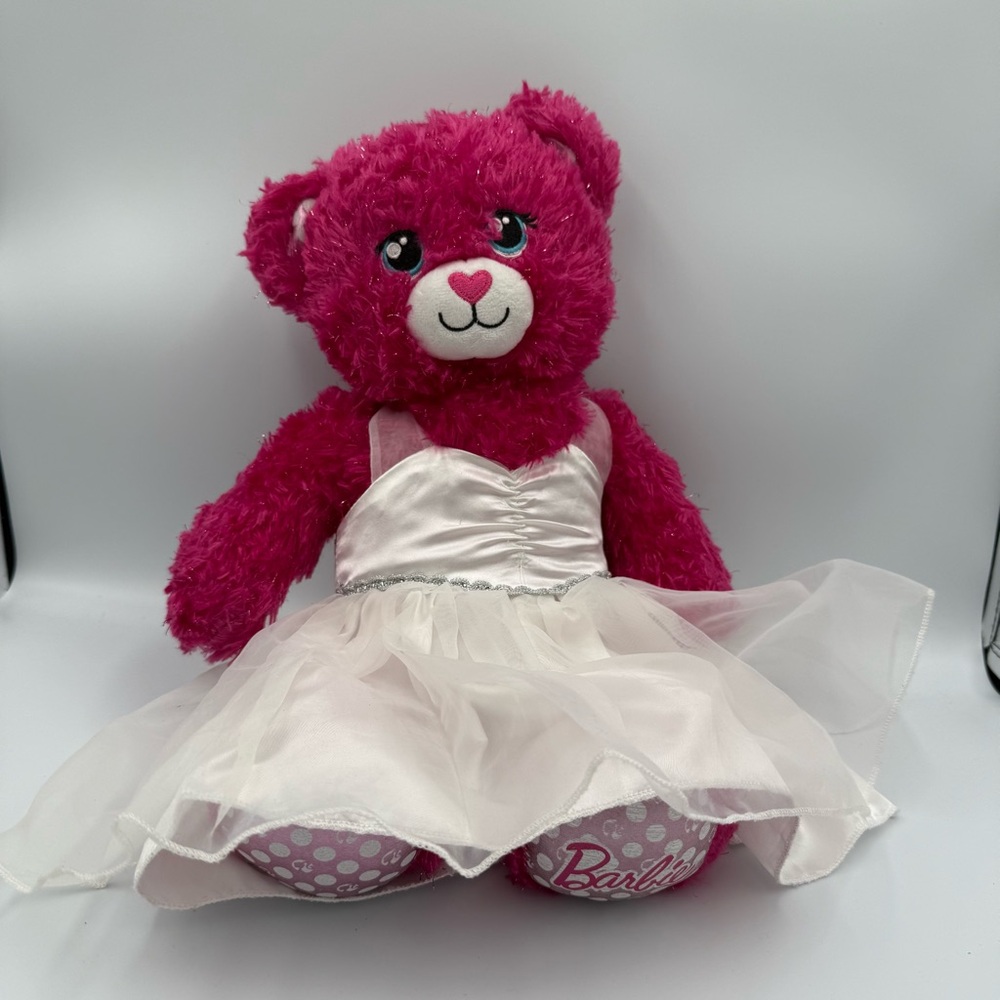 Barbie Build a Bear Bride Plush Pink Sparkle 17 inch 2018‎